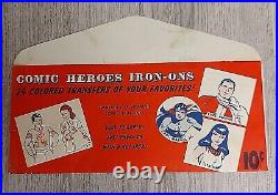 1940's Fawcett Comic Heroes Captain Marvel Iron-ons Complete Set of 24 + Extra