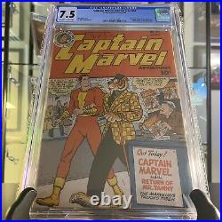 1948 (Shazam) Captain Marvel Adventures 82 CGC 7.5 OWithW 1st Cvr App of Mr Tawny