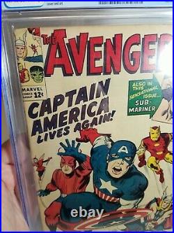 1964 Marvel Comics The Avengers #4 CGC 4.5 1st Silver Age Captain America