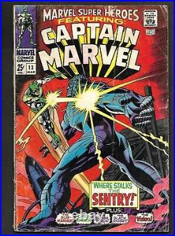 1967 Silver Age Marvel Super-Heroes #12-13 Captain Marvel 1st Carol Danvers! KEY