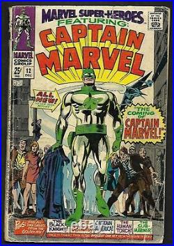 1967 Silver Age Marvel Super-Heroes #12-13 Captain Marvel 1st Carol Danvers! KEY