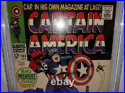 1968 Captain America # 100 Cgc 6.0black Pantherjack Kirby Artnice Book