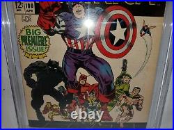 1968 Captain America # 100 Cgc 6.0black Pantherjack Kirby Artnice Book