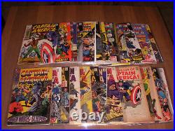 1968 Captain America # 101 to # 133 Marvel Comics Silver Age 31 comic books