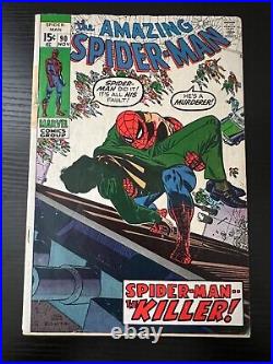 1970 Marvel Key Comic Book Amazing Spider-Man #90 Death of Captain Stacy Good