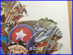 1971 Alan Aldridge AAAARCH Marvel Comics ICA Poster Captain America etc Hapshash