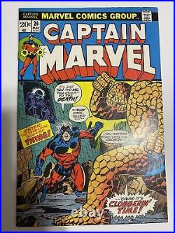 1973 Marvel #26 Captain Marvel Comic 2nd Appearance of Thanos