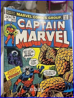 1973 Marvel #26 Captain Marvel Comic 2nd Appearance of Thanos