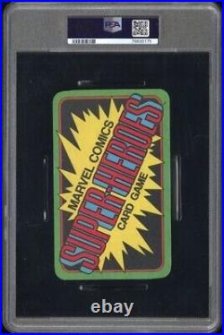 1978 Marvel Comics Super Heroes Card Game Captain America #7 PSA 9 Pop 1 MCU