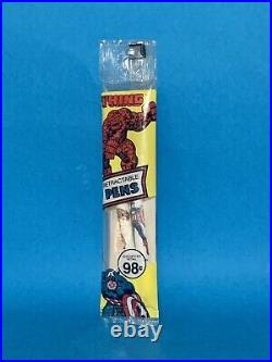 1980 MARVEL COMICS Stick Pens CAPTAIN AMERICA THE THING Pen Co. Collectible RARE