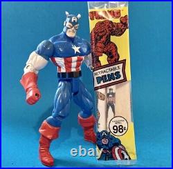 1980 MARVEL COMICS Stick Pens CAPTAIN AMERICA THE THING Pen Co. Collectible RARE