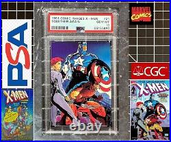 1991 Marvel Comic Images X-Men PSA 10 GEM MINT Wolverine Captain America POP 4