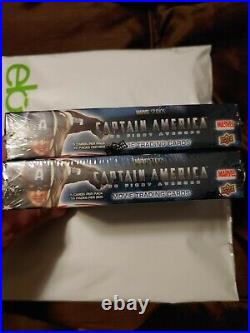 2011 Marvel Captain America 1st Avenger sealed Retail card 2 box Lot Upper Deck