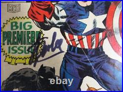 2.5 G+ SIGNED by STAN LEE Captain America Vol. 1 #100 April 1968 Marvel Comic