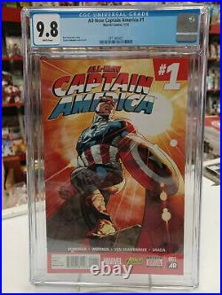 ALL-NEW CAPTAIN AMERICA #1 (Marvel, 2015) CGC Graded 9.8 White Pages