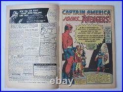 AVENGERS # 4 US MARVEL 1964 revival of / 1st CAPTAIN AMERICA KIRBY VG/VG+