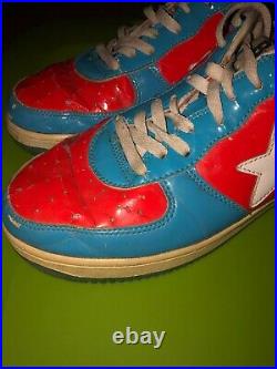 A BATHING APE MARVEL COMICS BAPESTA Captain America sneakers BLUE US 12