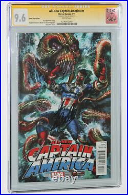 AllNew Captain America #1 GameStop Variant CGC 9.6 SS Signed by Stan Lee Rare