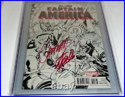 All-New Captain America #1 CGC SS Signature Autograph STAN LEE SCOTT CAMPBELL
