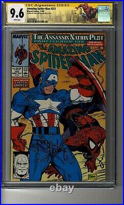 Amazing Spider-Man # 323 CGC 9.6 White P SS Todd McFarlane Captain America