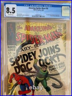 Amazing Spider-Man #56 CGC 8.5 1st App Of Captain George Stacy 1968