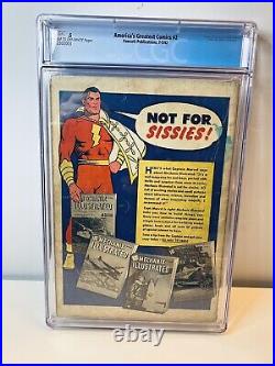 America's Greatest Comics #2 CGC Fawcett 1942 1st Print Bulletman Captain Marvel