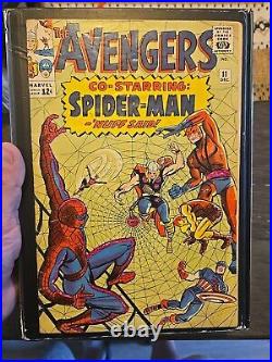 Avengers 11 Marvel Comics Spider-man, Kang 1964 See Desription And Pics