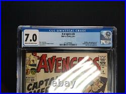 Avengers #4 (1964) CGC 7.0 1st Silver Age Appearance of Captain America