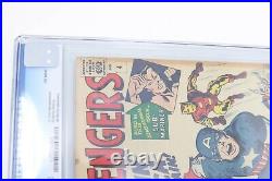 Avengers #4, CGC 5.0, Rare UK Price Variant, 1st Silver Age Captain America