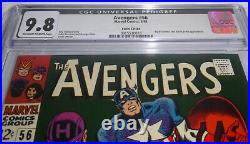 Avengers #56 CGC 9.8 Twin Cities Pedigree Captain America Buck Barnes B. Zemo
