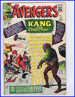 Avengers #8 Marvel 1964 Kang the Conqueror! 1st Appearance Kang