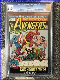 Avengers #97 CGC 7.0 White Pages Bronze Age Comic Captain Marvel Annihilus Ronan