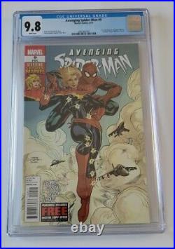 Avenging spider-man #9, 1st Carol Danvers as Captain Marvel, CGC 9.8, Marvel