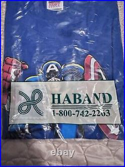 BRAND NEW VINTAGE 80s 1989 MARVEL COMICS CAPTAIN AMERICA USA T SHIRT Large Rare