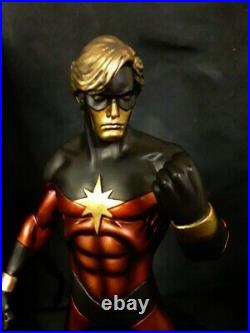 Bowen Designs Captain Marvel Faux Bronze Full Size Statue 1970s Version #/ 275