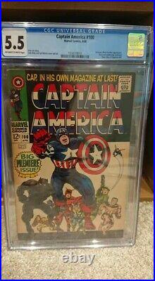 CAPTAIN AMERICA #100 CGC Silver Age Marvel Key Comic JACK KIRBY & Stan Lee