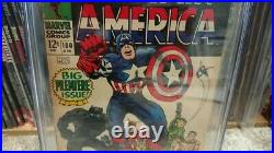 CAPTAIN AMERICA #100 CGC Silver Age Marvel Key Comic JACK KIRBY & Stan Lee