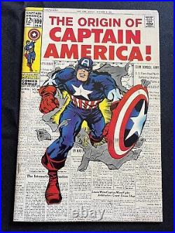 CAPTAIN AMERICA # 109 ORIGIN ISSUE Marvel Comics (Jan. 1969) JACK KIRBY ART