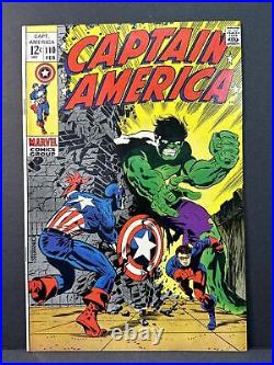 CAPTAIN AMERICA #110 1969 Marvel HULK KEY 1st Madame Hydra Viper VF+ 8.5