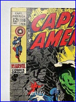 CAPTAIN AMERICA #110 KEY 1st MADAME HYDRA CLASSIC JIM STERANKO COVER