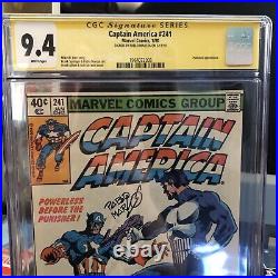 CAPTAIN AMERICA #241 (Marvel) 1/80? CGC 9.4 Signed? NEWSSTAND 1st Punish/Capt