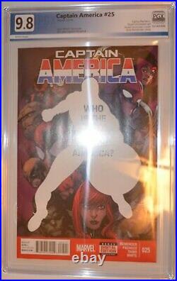 CAPTAIN AMERICA #25 (2014) PGX 9.8 Like CGC WHITE pages 1st Sam Wilson as