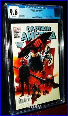 CAPTAIN AMERICA CGC #6 OUT OF TIME 2005 Marvel Comics CGC 9.6 NM+ White Pages LO