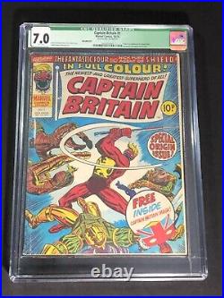 CAPTAIN BRITAIN # 1 (1976, Marvel) CGC 7.0 Origin & 1st Appearance No Mask F/VF