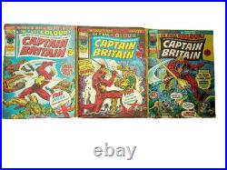 CAPTAIN BRITAIN #1,2,3 Marvel