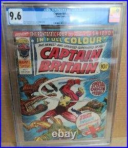 CAPTAIN BRITAIN #1 First Appearance & Origin CGC 9.6 White Pages With Mask
