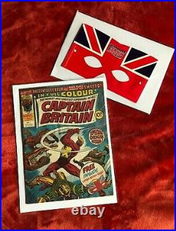 CAPTAIN BRITAIN #1 Marvel Comics 1st Appearance Captain Britain with Gift Mask