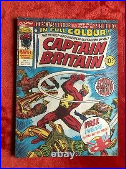 CAPTAIN BRITAIN #1 Marvel Comics 1st Captain Britain with Original unused Mask