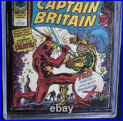 CAPTAIN BRITAIN #2 (Marvel 1976) CGC 9.8 WHITE PGs SCARCE 1 OF ONLY 9