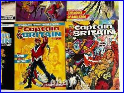 CAPTAIN BRITAIN #3 4 5 6 7 8 9 11 12 13 14 Marvel UK Comic Magazine 12pc Run Lot